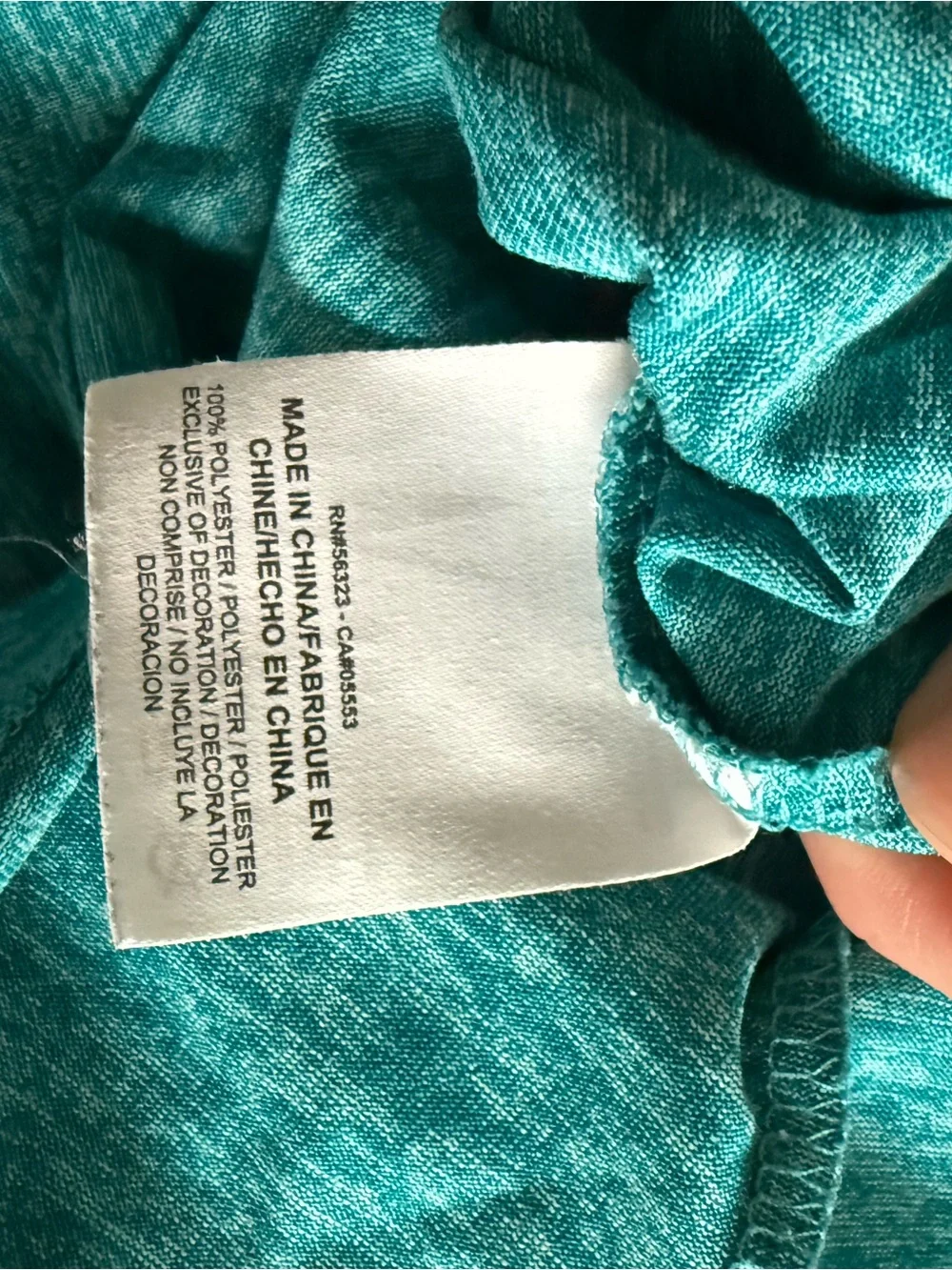 Nike Women's Teal Scoop Neck Dri-FIT Tee